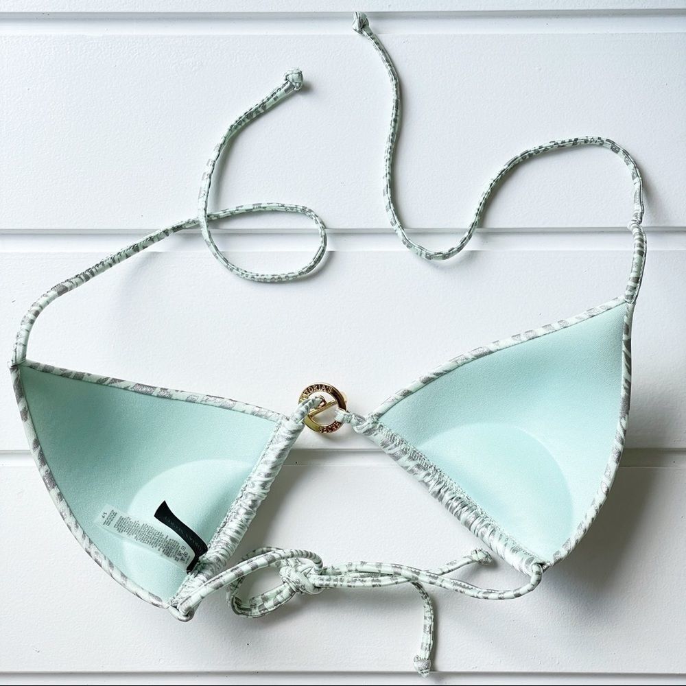 Victoria’s Secret Metallic Python Print Mint Togg… - image 8